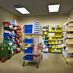 Bin storage for medical supplies