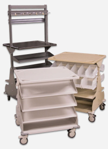 Modular Bin Storage on WRXWheels Hospital Carts