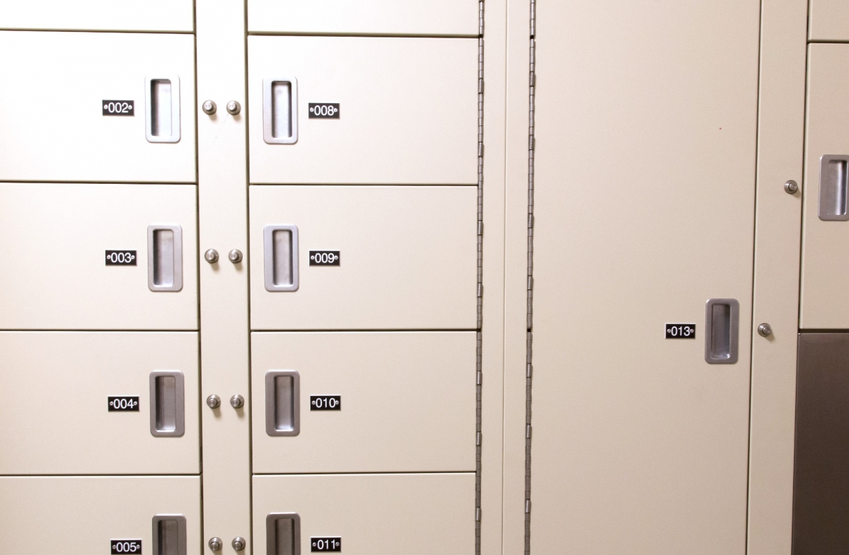 Temporary evidence lockers - police department storage