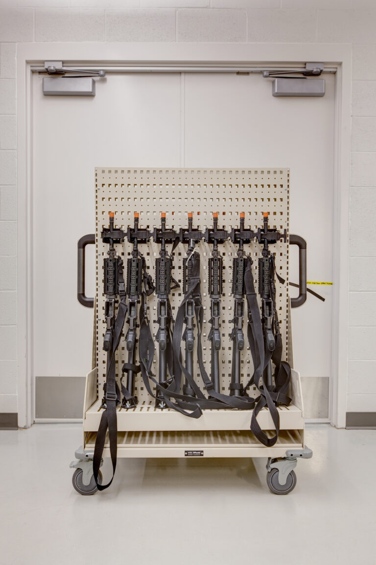 A compact or vertical design may be the most efficient choice for some gun storage cage needs.