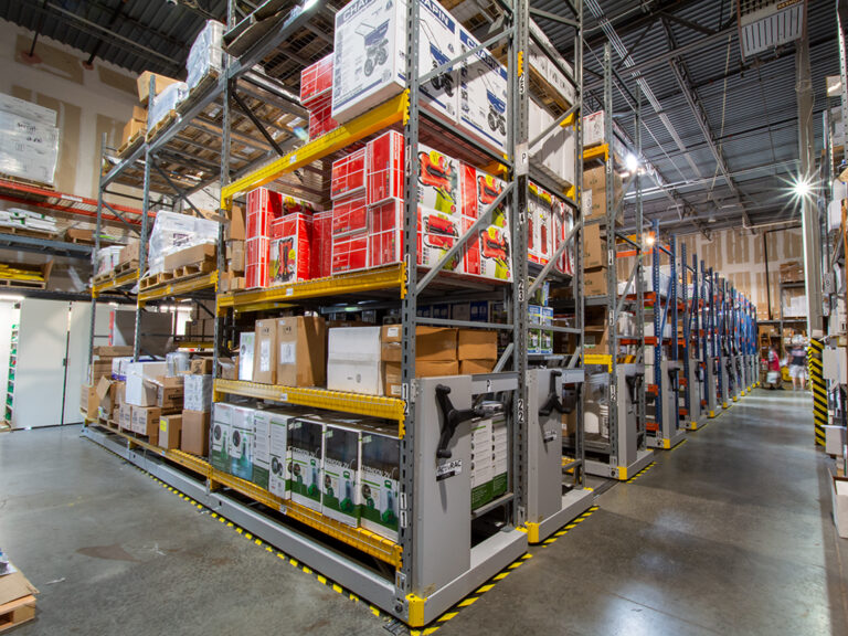 Effective manufacturing storage solutions are integrated into the production process.