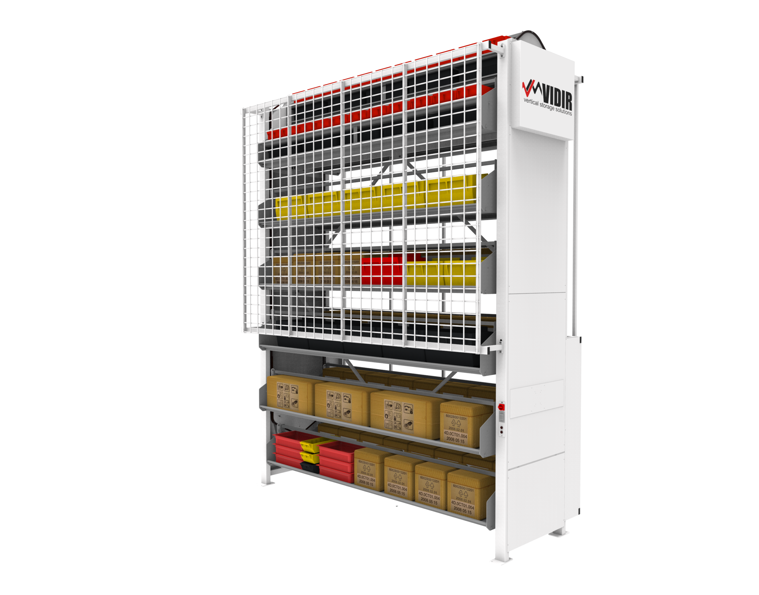 Vertical carousel systems provide controlled access through a single retrieval point and limit unauthorized access to stored items.